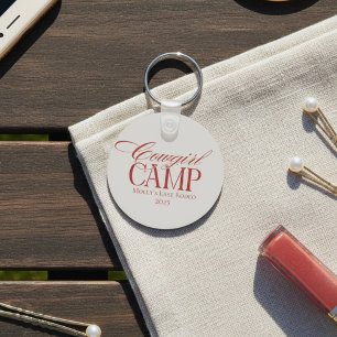 Personlig Red Howdy Partner Bachelorette Nyckelring