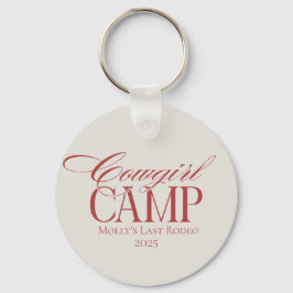 Personlig Red Howdy Partner Bachelorette Nyckelring