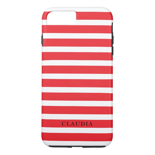 Personlig Red jul Rand Case-Mate iPhone Skal (Baksida)