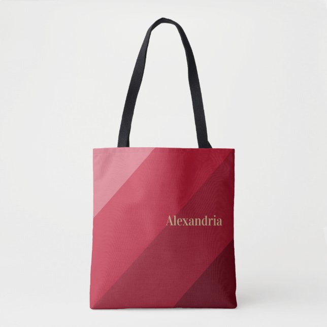 Personlig Red Rand Tygkasse (Framsida)