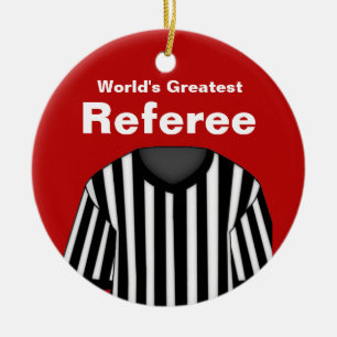 Personlig Red Referee Ornament