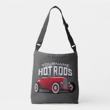 Personlig Red Roadster Vintage Hot rod Shop