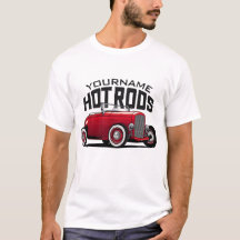 Personlig Red Roadster Vintage Hot rod Shop