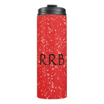 Personlig Red Speckled Thermal Tumbler