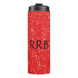 Personlig Red Speckled Thermal Tumbler