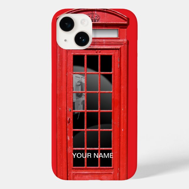 Personlig Red Telefon iphone case (Baksida)