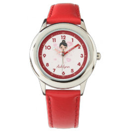 Personlig Red Tutu Ballerina | Dancer Gift Armbandsur