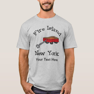 Personlig Red Wagon Fire Island T Shirt