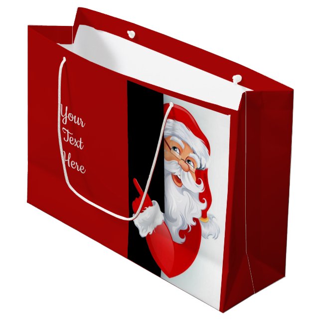 Personlig Red & White Santa (Framsidan Vinklad)