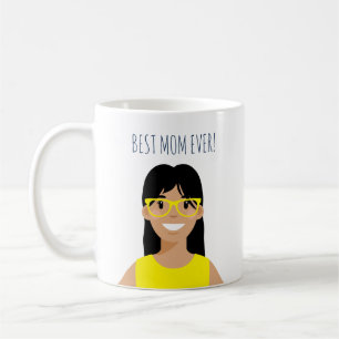 Personlig redigerbar bäst Mamma någonsin Kaffemugg