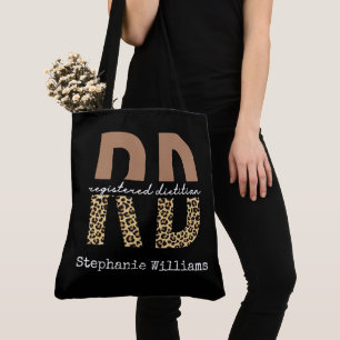 Personlig Registrerad Dietitian Cheetah print RD Tygkasse
