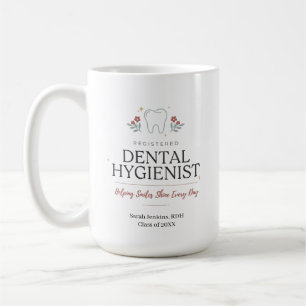 Personlig registrerad tandhygienist Blommig Kaffemugg