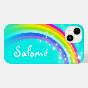 Personlig regnbåge aqua iphone case