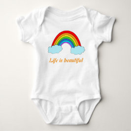 Personlig regnbåge baby hel dräkt | Anpassat namn T Shirt