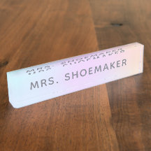 Personlig Regnbåge Pastel Holographic