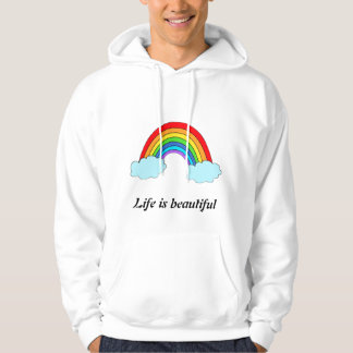 Personlig regnbågs hoodie | Anpassat namn & citat