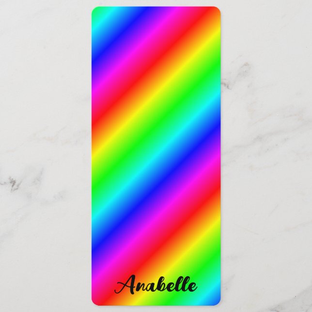 Personlig regnbågsgradient bokmärke (Framsida)