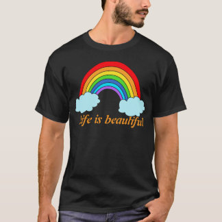 Personlig regnbågshoodie | Anpassat namn & citat T Shirt
