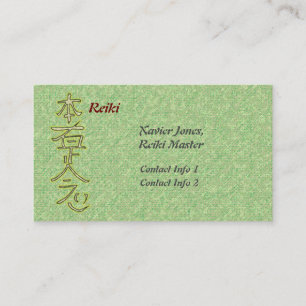 Personlig Reiki Master affärskort Visitkort