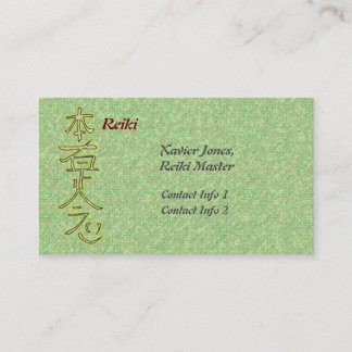 Personlig Reiki Master affärskort Visitkort