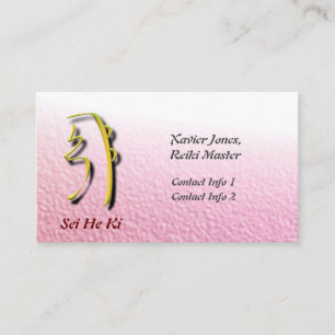 Personlig Reiki Master affärskort Visitkort