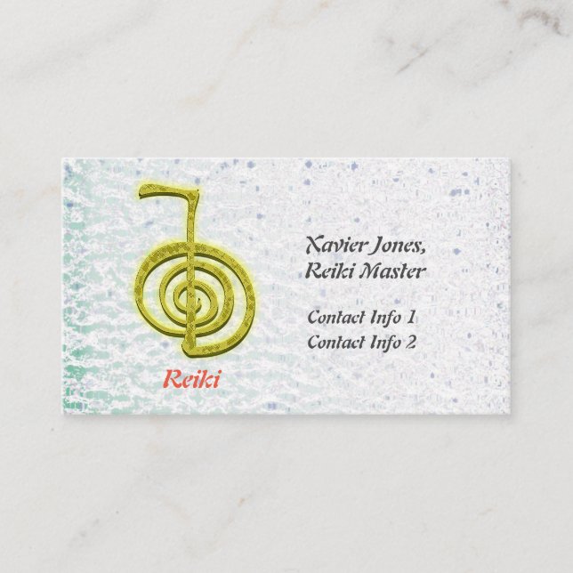 Personlig Reiki Master affärskort Visitkort (Framsida)