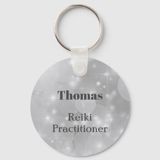 Personlig Reiki Practitioner-design Nyckelring (Framsida)