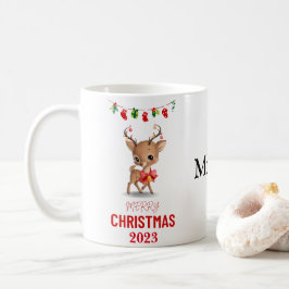 PERSONLIG REINDEER CHRISTMAS GIFT FÖR ALLA KAFFEMUGG