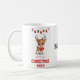 PERSONLIG REINDEER CHRISTMAS GIFT FÖR ALLA KAFFEMUGG