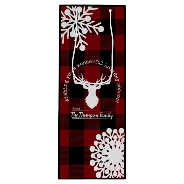 Personlig Reindeer Red and Black Buffalo Play (Framsidan)