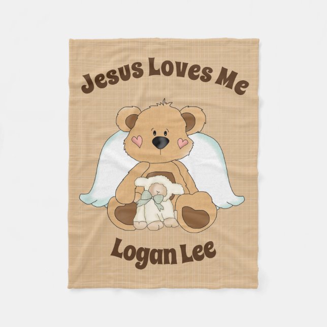 Personlig Religiösa Fleece Blanket (Framsidan)