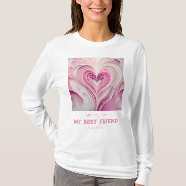 Personlig "Ren Kärlek" - Min bästa vän T Shirt (Framsida)