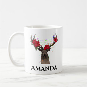 Personlig renar- christmas lätt kaffe mugg