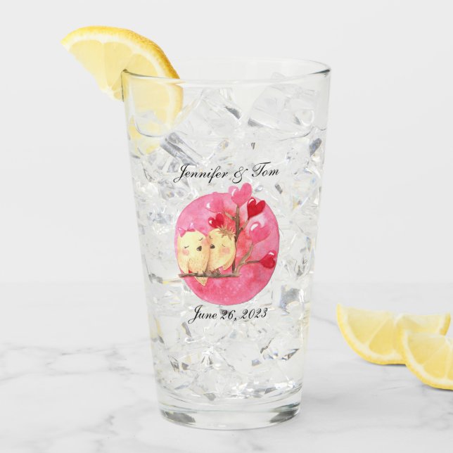 Personlig Rensa bröllopsförmån Glaskopp (Framsida Ice)