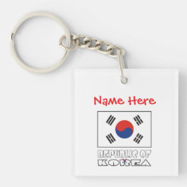 Personlig Republik Korea Fyrkantig Akryl