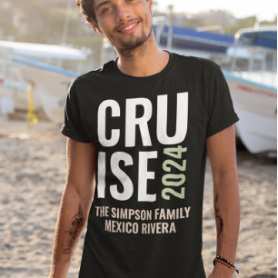 Personlig resa för familjen med kryssning t shirt