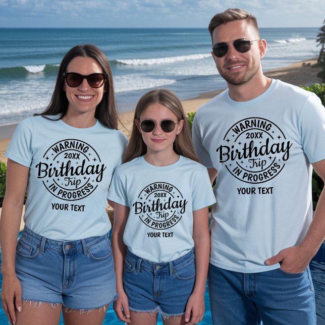Personlig resa på 30- 40- 50- 60- 70- årsdag t shirt (Skapare uppladdad)