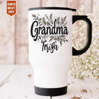 Personlig resemugg till mormor, anpassat namn kaff