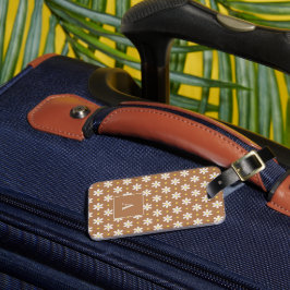 Personlig respresent för kvinnor med Daisy-detalj Bagagebricka
