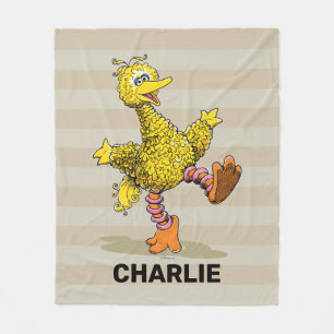 Personlig Retro Art Big Bird Fleece Blanket
