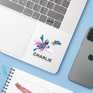 Personlig Retro Art Big Bird Sticker Klistermärken