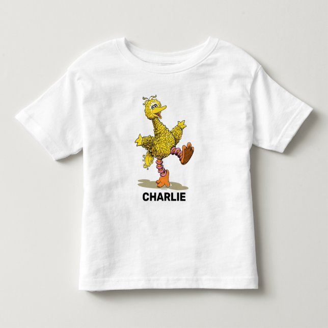 Personlig Retro Art Big Bird T Shirt (Framsida)