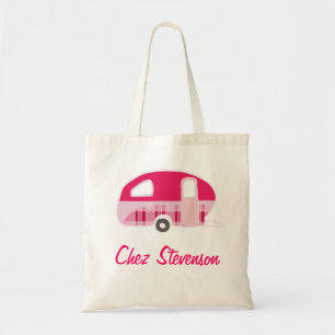 Personlig Retro Art Caravan Owners Canvas Bags Tygkasse