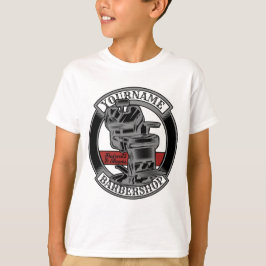Personlig Retro BarberShop Barber Ordförande Salon T Shirt