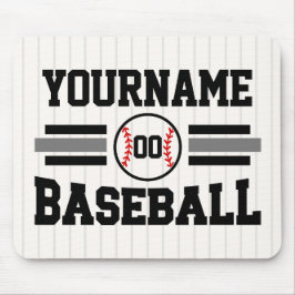 Personlig Retro Baseball Player NAMN Team Musmatta