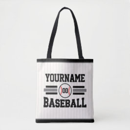 Personlig Retro Baseball Player NAMN Team Tygkasse