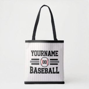 Personlig Retro Baseball Player NAMN Team Tygkasse