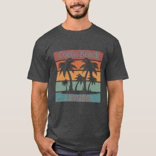 Personlig Retro Beach Handflatan Sunset T Shirt