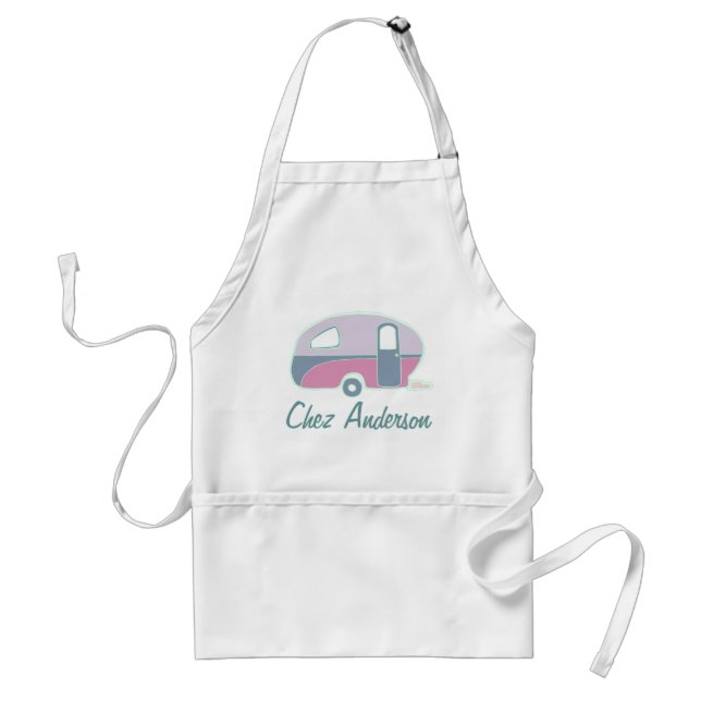 Personlig Retro Caravan Aprons Förkläde (Framsidan)