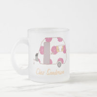 Personlig Retro Caravan Art Mugg
